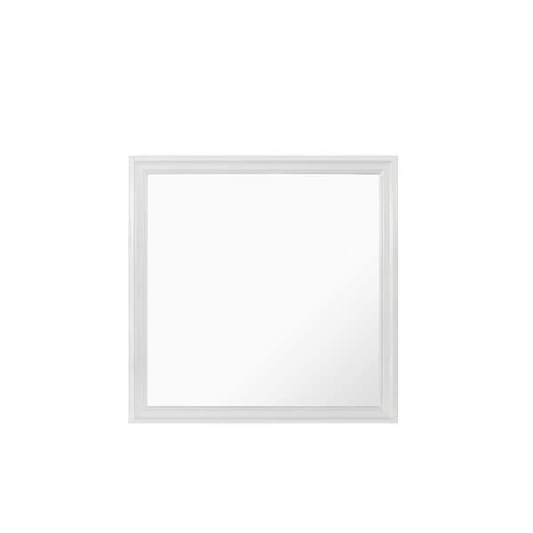 Global Furniture Usa Traditional Glam Croc Pompei Metallic White Mirror 1453 - main